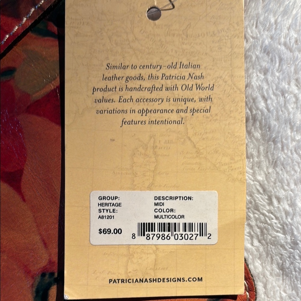 Patricia Nash - Italian Leather Floral Envelope Clutch - Picture 8 of 10